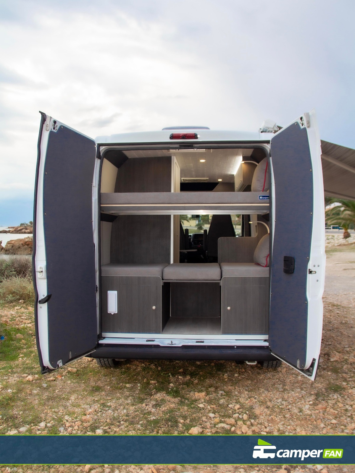 Van rear view beds | The Flexible Chef