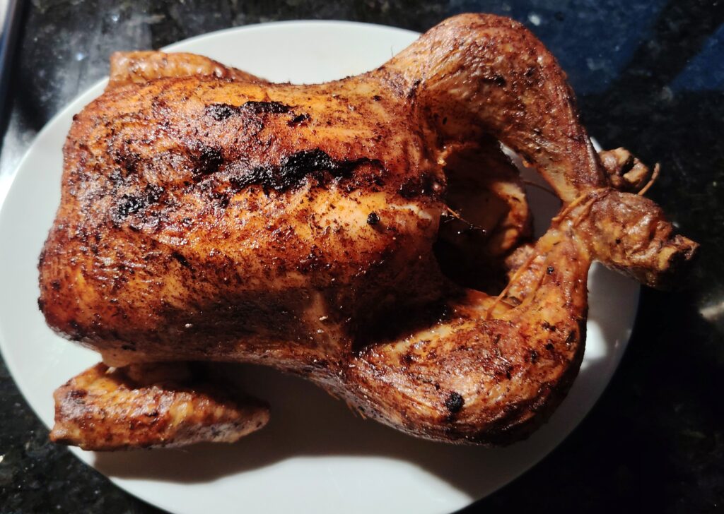 Paprika roast chicken with fennel potatoes and wilted spinach — easy chicken dinner ideas — The Flexible Chef