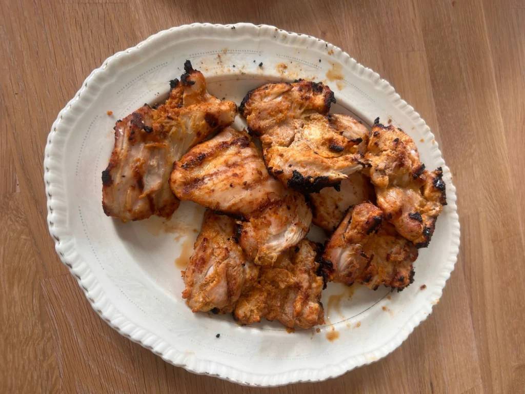 Yogurt marinated chicken thighs — family recipes uk, Debbie & Andy's Kitchen, Rochdale